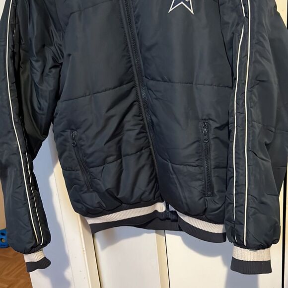 Vintage NFL Football Dallas Cowboys navy blue Winter Coat Men’s Large Jacket - Picture 3 of 8